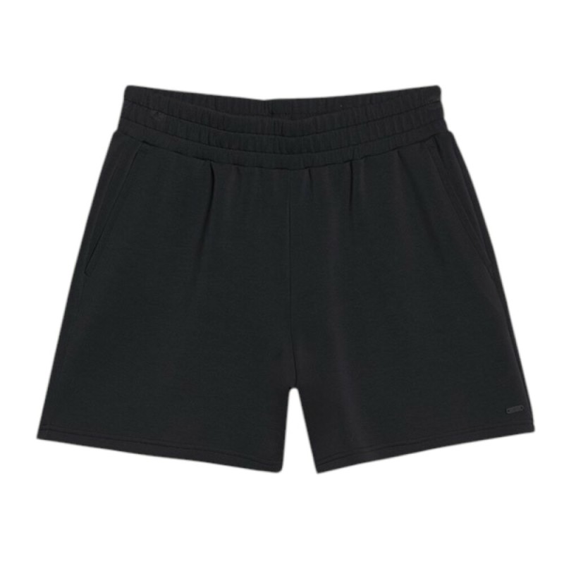 BERMUDA 4F 4FWSS25TSHOF540-20S NEGRA MUJER CINTURA ELASTICA