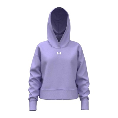 Sudadera morada UNDER ARMOUR morada mujer RIVAL FLEECE-1379517-538