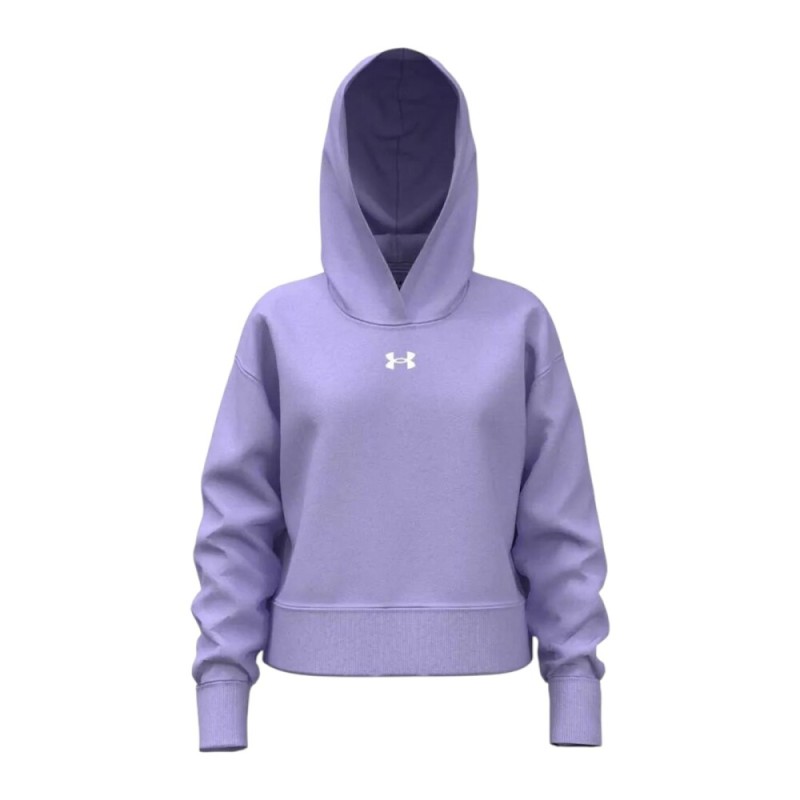 Sudadera morada UNDER ARMOUR morada mujer RIVAL FLEECE-1379517-538