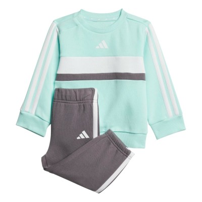 Chandal Adidas-I 3S TIB FL SET-JC7515 VERDE AGUA-KIDS/BEBÉ