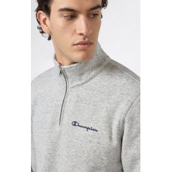 Sudadera Champion Half Zip Sweatshirt-221797-EM021-GRIS CLARO-HOMBRE
