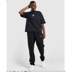 Pantalon  Negro Champion Joggers Small Logo Open 220299-KK001