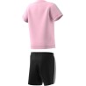 CONJUNTO ADIDAS I 3S SPORT SET HF1906 ROSA Y NEGRO NIÑA