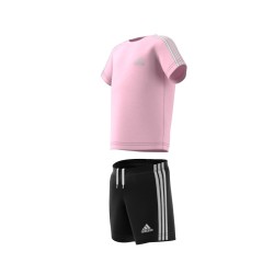 CONJUNTO ADIDAS I 3S SPORT SET HF1906 ROSA Y NEGRO NIÑA