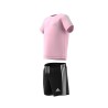 CONJUNTO ADIDAS I 3S SPORT SET HF1906 ROSA Y NEGRO NIÑA