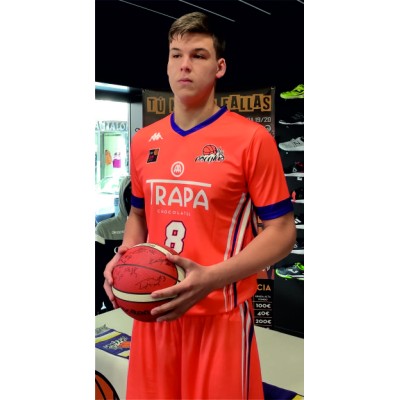 KAPPA CAMISETA MANGA CORTA NARANJA PALENCIA BALONCESTO "TRAPA"