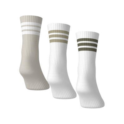 CALCETINES ADIDAS 3S ESS C CRW 3P blanco/beige KC9639
