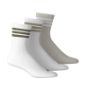 CALCETINES ADIDAS 3S ESS C CRW 3P blanco/beige KC9639