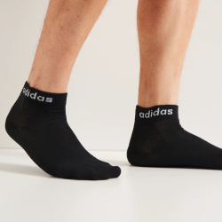 Calcetines Negros ADIDAS-T LIN ANKLE 3P-IC1305
