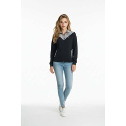 Chaqueta negra -blanca SLX black mujer