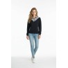 Chaqueta negra -blanca SLX black mujer