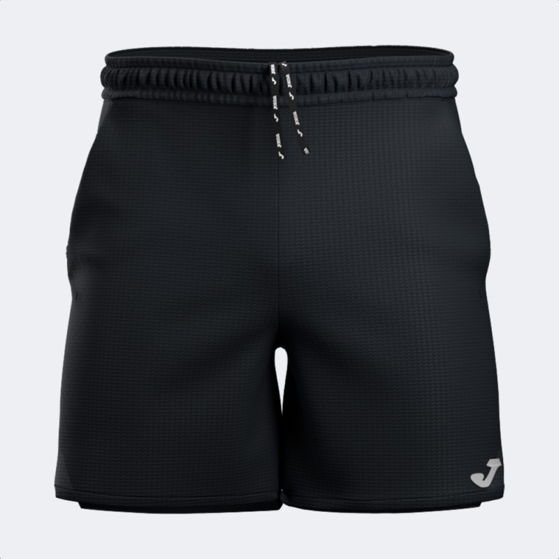 Bermuda Negra Joma Challenge Black con 2 bolsillos