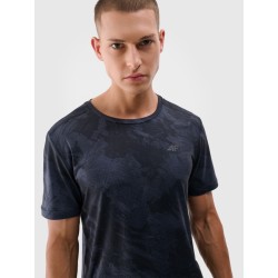 CAMISETA 4F 4FWSS25TFTSM1216-21A NEGRA HOMBRE MANGA CORTA