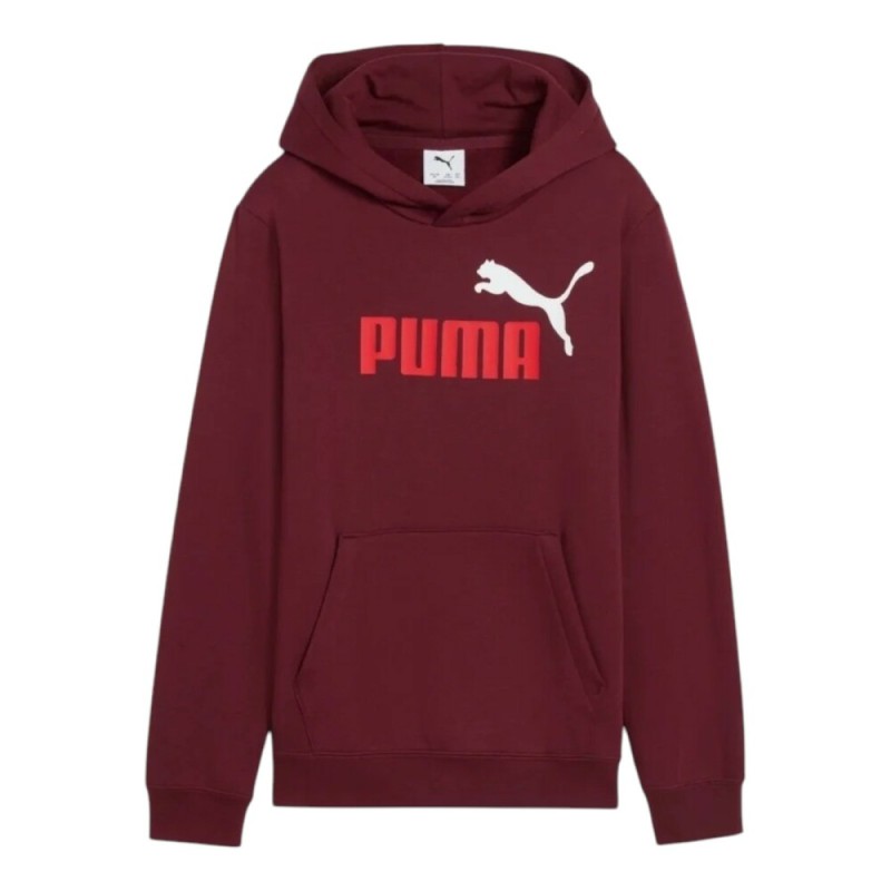 Sudadera granate PUMA ESS 2 COLOR logo hoodie FL 685822-96