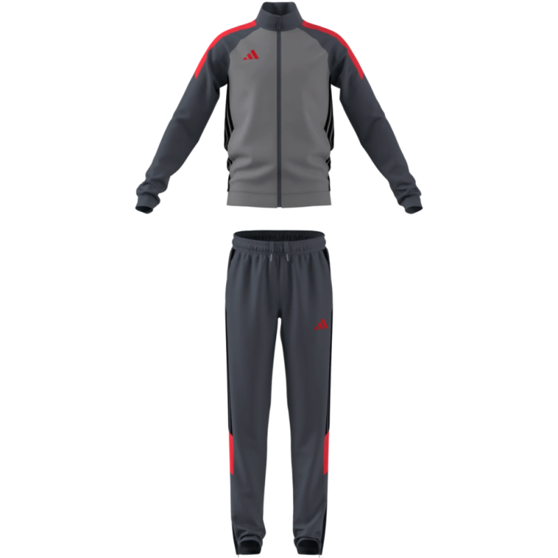 CHANDAL ADIDAS GRIS NIÑO CREMALLERA KC7175