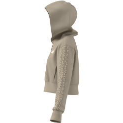 CHAQUETA ADIDAS CAPUCHA BEIGE NIÑA KB6984 CREMALLERA