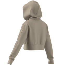 CHAQUETA ADIDAS CAPUCHA BEIGE NIÑA KB6984 CREMALLERA