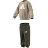 Chandal Adidas baby beig-verde Jog KB9654