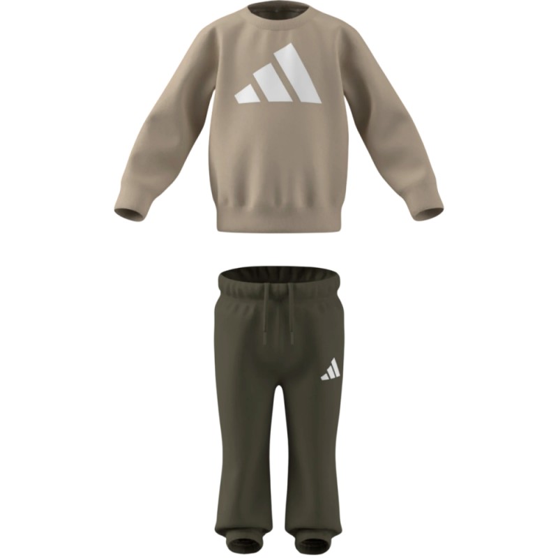 Chandal Adidas baby beig-verde Jog KB9654