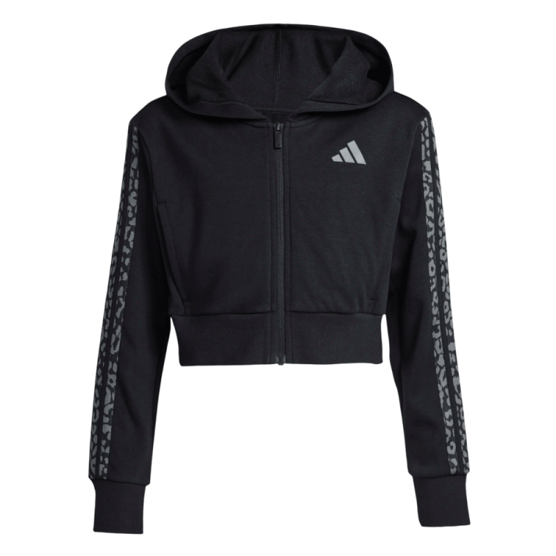 Sudadera capucha Adidas negra niña KB6985