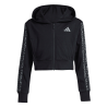 Sudadera capucha Adidas negra niña KB6985