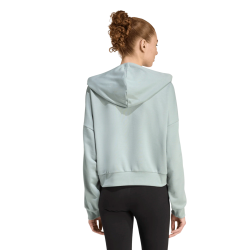 Sudadera capucha verde Adidas mujer KC5226