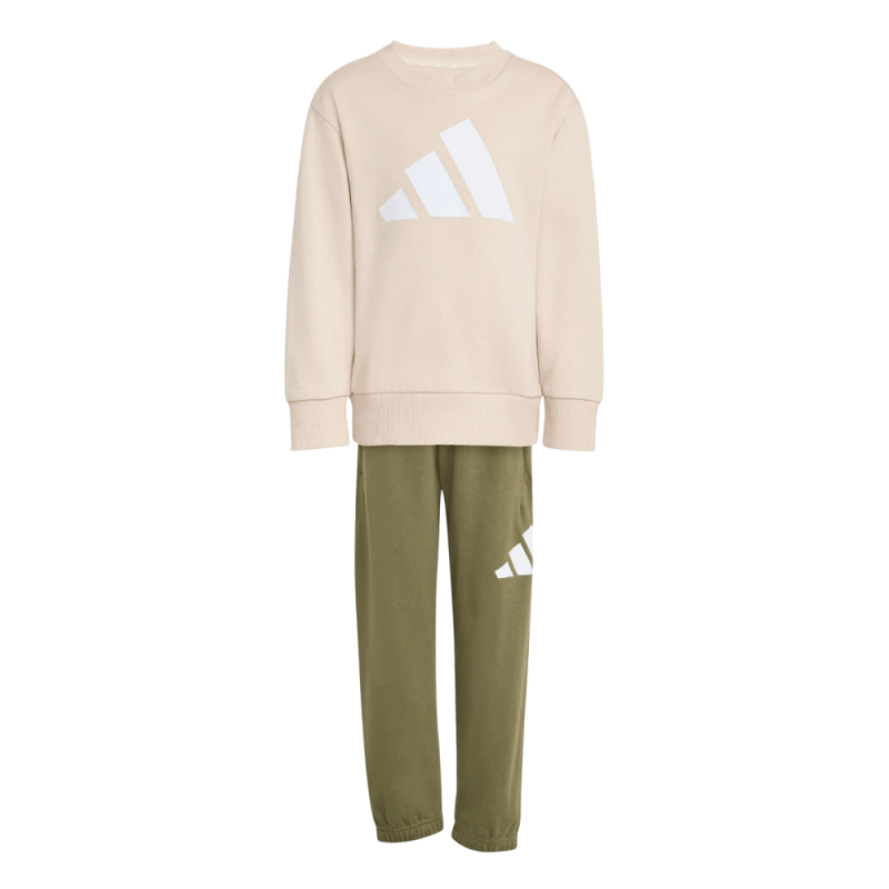 Chandal Adidas kids beig-verde JOG KB9668