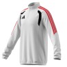 SUDADERA ADIDAS BLANCA MEDIA CREMALLERA HOMBRE KR0371