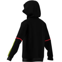 SUDADERA ADIDAS NEGRA CAPUCHA JUNIOR UNISEX  KH0461