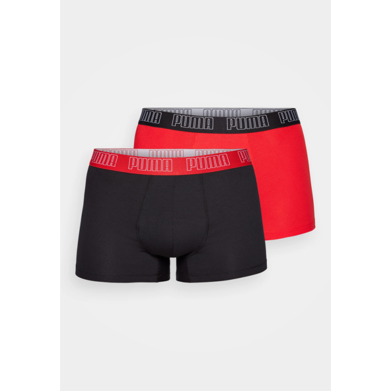 Boxer Pack de 2 unidades Puma Rojo y Negro Men Everyday Basic Boxers 701226387 011