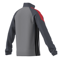 SUDADERA ADIDAS GRIS NIÑO MEDIA CREMALLERA POLIESTER   KG0794