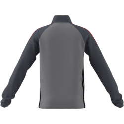 SUDADERA ADIDAS GRIS NIÑO MEDIA CREMALLERA POLIESTER   KG0794