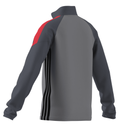 SUDADERA ADIDAS GRIS NIÑO MEDIA CREMALLERA POLIESTER   KG0794
