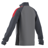 SUDADERA ADIDAS GRIS NIÑO MEDIA CREMALLERA POLIESTER   KG0794