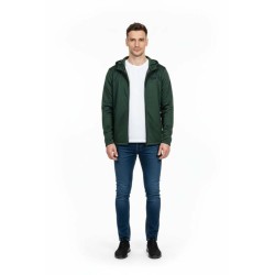 Sudadera Verde +8000 TIROS 253 hombre Abierta Capucha