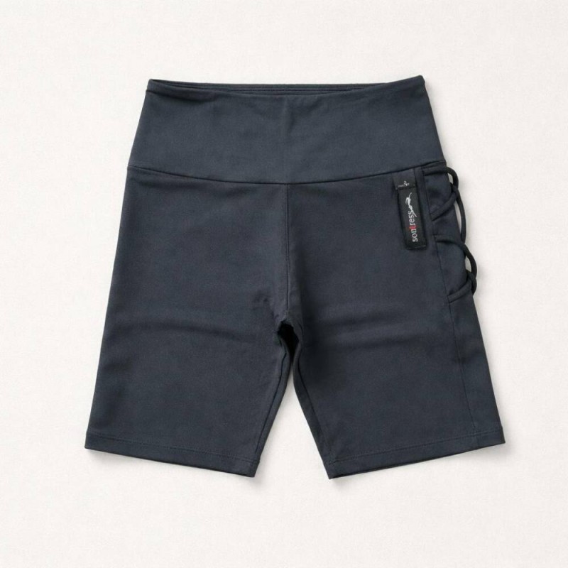 SHORT SONTRESS CYCLING ASIMETRICO CRUCES SPAGUETTI MP58-5 NEGRO MUJER