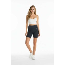 SHORT SONTRESS CYCLING ASIMETRICO CRUCES SPAGUETTI MP58-5 NEGRO MUJER