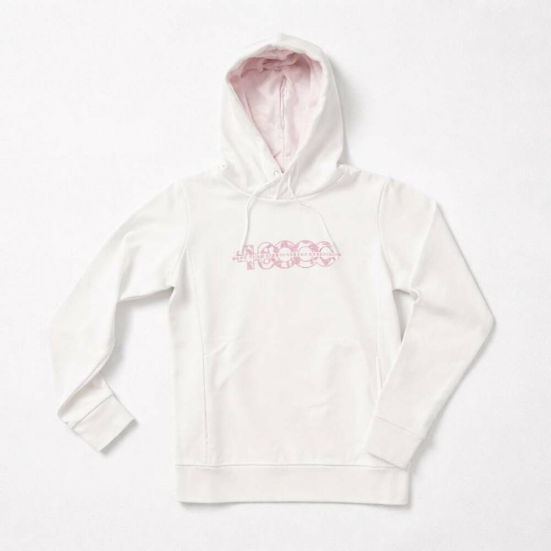 SUDADERA +8000 BLANCA CAPUCHA MUJER LARYS 8239-020