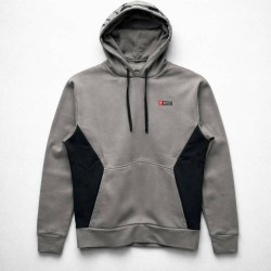 SUDADERA +8000 GRIS CAPUCHA DORNE 8235-042 HOMBRE