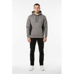 SUDADERA +8000 GRIS CAPUCHA DORNE 8235-042 HOMBRE