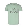 CAMISETA KAPPA GIAGLIONE 361C6CW-W5C VERDE JUNIOR MANGA CORTA ALGODON