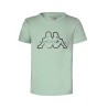 CAMISETA KAPPA GIAGLIONE 361C6CW-W5C VERDE JUNIOR MANGA CORTA ALGODON