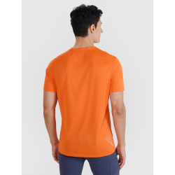 CAMISETA 4F RUNNING QUICK DRY 4FWSS25TFTSM1260-70S NARANJA HOMBRE MANGA CORTA
