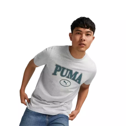 CAMISETA PUMA SQUAD 676013-04 GRIS CLARO  HOMBRE ALGODON