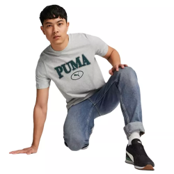 CAMISETA PUMA SQUAD 676013-04 GRIS CLARO  HOMBRE ALGODON