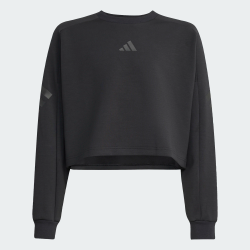 SUDADERA NEGRA ADIDAS MUJER  KB6904
