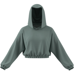 SUDADERA VERDE CAPUCHA ADIDAS MUJER KD0258