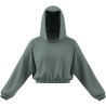 SUDADERA VERDE CAPUCHA ADIDAS MUJER KD0258