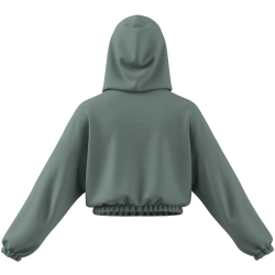 SUDADERA VERDE CAPUCHA ADIDAS MUJER KD0258