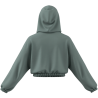 SUDADERA VERDE CAPUCHA ADIDAS MUJER KD0258